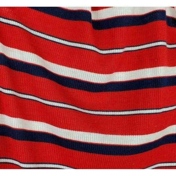 Mossimo Swim Cover Up Womens Size Small Beach Dress Red Striped Nautical - Picture 5 of 5
